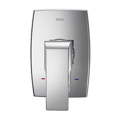 Acabamento Monocomando Para Chuveiro E Ducha Higiênica Alta Pressão 1/2" Vougan - 00885706 - Docol