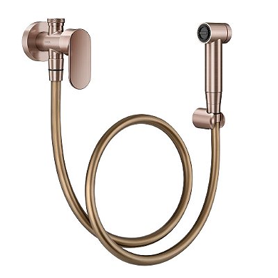 Ducha Higiênica Com Registro E Derivação C/ Gatilho Docol Kaila Cobre Escovado - 00886369 - Docol