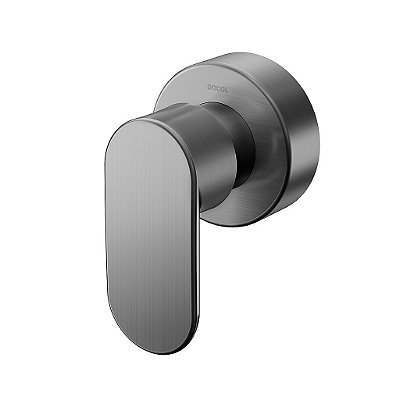 Acabamento Para Registro Base Deca 1/2", 3/4" E 1" Docol Kaila Grafite Escovado - 00886670 - Docol