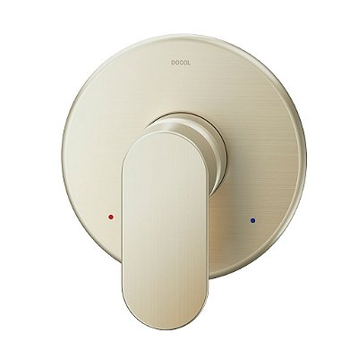 Acabamento Monocomando Para Chuveiro Baixa Pressão 3/4" Docol Kaila Níquel Escovado - 00886744 - Docol
