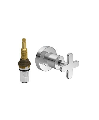 Acabamento Para Registro Base Fabrimar 1/2" E 3/4" + Docol Cromado - 00900106 - Docol