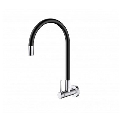 Torneira bica alta de parede para cozinha Spice cromado - 90009048057 - DOCOL