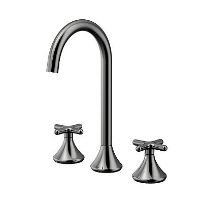 Misturador Para Banheiro 340 Liss Grafite Polido - 00920748 - Docol