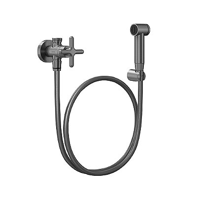 Ducha Higiênica Com Registro E Derivação Liss Grafite Escovado - 00921170 - Docol