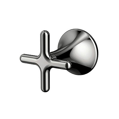 Acabamento Para Registro Base Deca 1/2", 3/4" E 1" Liss Grafite Polido - 00921448 - Docol