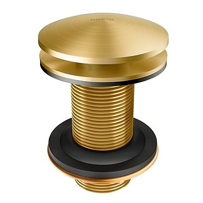 Válvula De Saída D'Água Click Clack Ouro Escovado - 00922472 - Docol