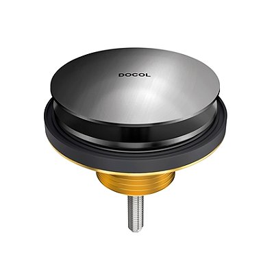 Válvula De Saída D'Água Oculta 7/8 Grafite Polido - 00922648 - Docol