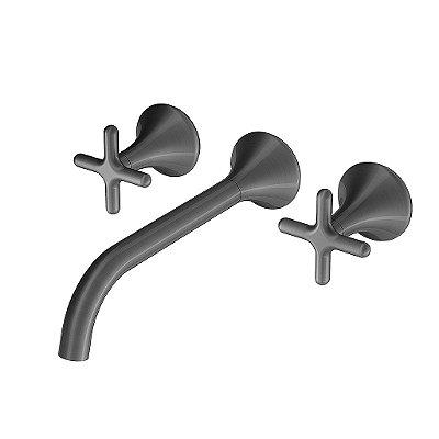 Misturador Para Banheiro De Parede 230 Liss Grafite Escovado - 00922770 - Docol