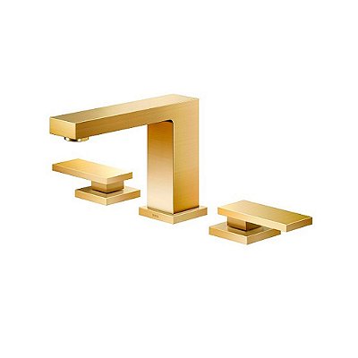 Misturador Para Banheiro New Edge Ouro Escovado - 00925272 - Docol