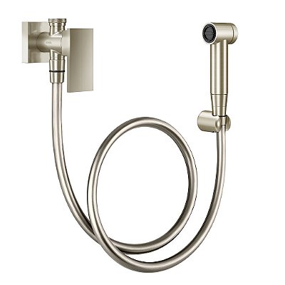 Ducha Higiênica Com Registro E Derivação New Edge Níquel Escovado - 00925644 - Docol