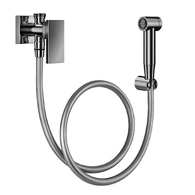 Ducha Higiênica Com Registro E Derivação New Edge Grafite Polido - 00925648 - Docol