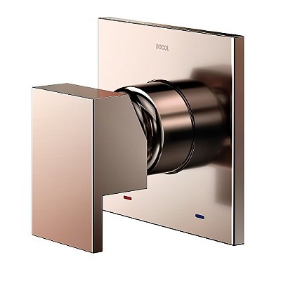 Acabamento Monocomando Para Chuveiro 3/4" New Edge/Minima Cobre Polido - 00925930 - Docol