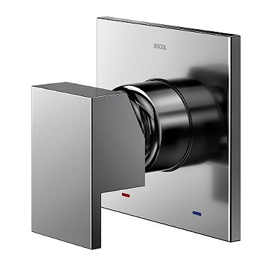 Acabamento Monocomando Para Chuveiro 3/4" New Edge/Minima Grafite Polido - 00925948 - Docol