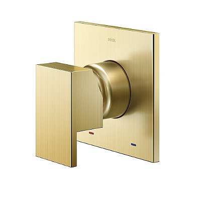 Acabamento Monocomando Para Chuveiro 3/4" New Edge/Minima Ouro Escovado - 00925972 - Docol
