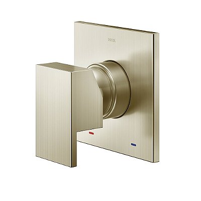 Acabamento Monocomando Para Chuveiro E Ducha Higiênica 1/2" New Edge/Minima Níquel Escovado - 00926044 - Docol