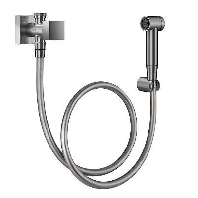 Ducha Higiênica Com Registro E Derivação Minima Grafite Escovado - 00931070 - Docol