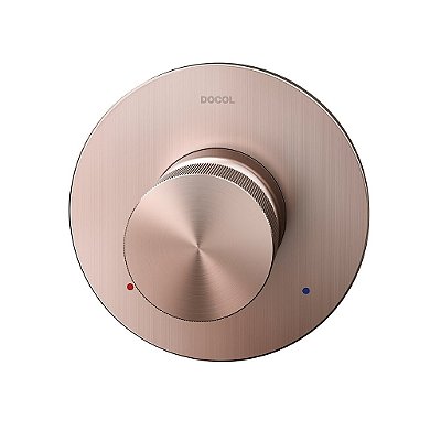 Acabamento Monocomando Para Chuveiro E Ducha Higiênica 1/2" Mix&Match Cobre Escovado - 00931269 - Docol