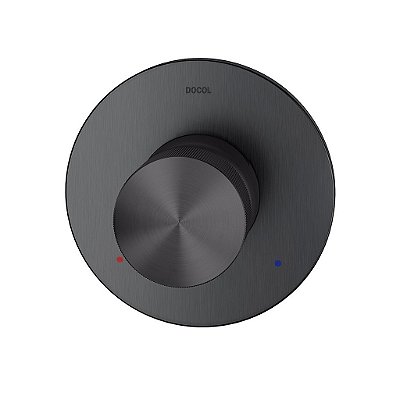 Acabamento Monocomando Para Chuveiro E Ducha Higiênica 1/2" Mix&Match Grafite Escovado - 00931270 - Docol