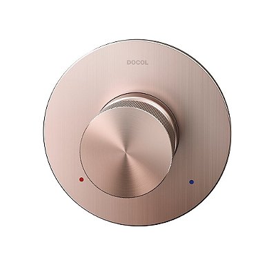 Acabamento Monocomando Para Chuveiro 3/4" Alta Vazão Mix&Match Cobre Escovado - 00931369 - Docol