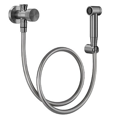 Ducha Higiênica Com Registro E Derivação Mix&Match Grafite Escovado - 00931670 - Docol