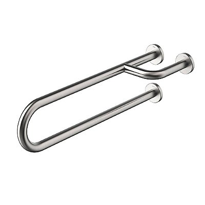 Barra De Apoio Fixa Em U 70 Cm Lado Esquerdo - 00975616 - Docol