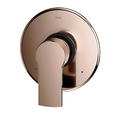 Acabamento Monocomando Para Chuveiro E Ducha Higiênica De Argon Cobre Polido - 01003330 - Docol