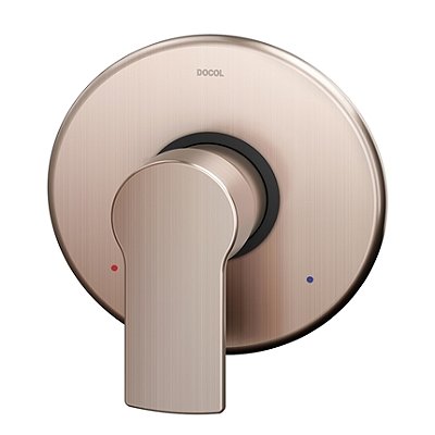 Acabamento Monocomando Para Chuveiro E Ducha Higiênica De Argon Cobre Escovado - 01003369 - Docol