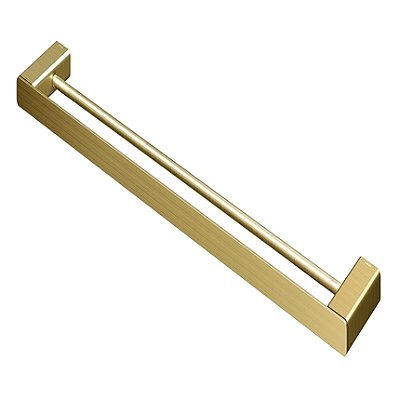 Porta-Toalhas Duplo Docol Flat Ouro Escovado - 01013772 - Docol