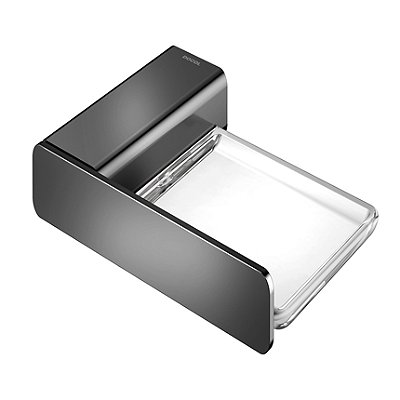 Saboneteira Docol Flat Grafite Polido - 01013848 - Docol