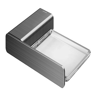 Saboneteira Docol Flat Grafite Escovado - 01013870 - Docol
