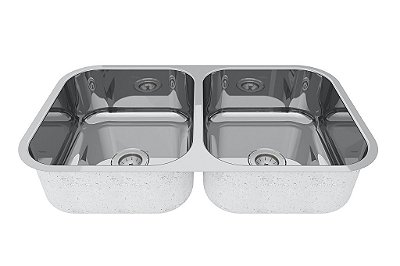 Cuba Dupla Para Cozinha Cd-34 0.7 Polida Lisa 4.5 70X40X17 - 1017404 - Mekal