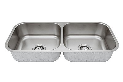 Cuba Dupla Para Cozinha Cd-40 0.6 Escovada Lisa 4.5 82X34X17 - 1017616 - Mekal