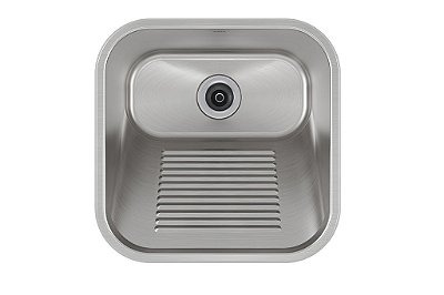 Tanque Para Lavanderia 40X40 Ct-40 Inox Escovado Reb 3.5 40X40X22 - 1019416 - Mekal