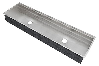 Cuba Workstation Ws-1680 Para Duas Áreas De Trabalho Com 3 Níveis 1.2 Escovada 168X42X21 - 1036216 - Mekal