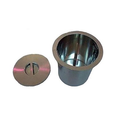 Lixeira Mekal Fundo Escovado 240X200 - 1086616 - Mekal