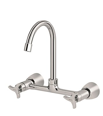 Misturador Para Cozinha De Parede 1/2" E 3/4" Trio Leed - 01106206 - Docol