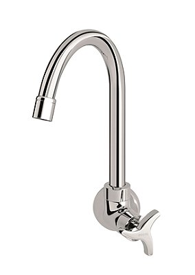 Torneira Para Cozinha De Parede 1/2" E 3/4" Trio Leed - 01106506 - Docol