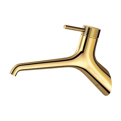 Torneira De Parede Para Lavatório Mantis Ouro Grid Polido - 012150Az - Docol