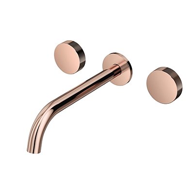 Misturador De Parede Mix&Match Com Bica 230 Cobre Polido - 01251330 - Docol