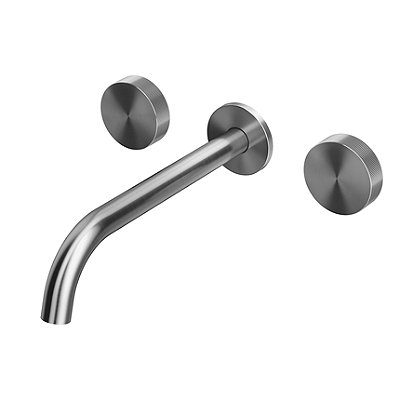 Misturador De Parede Mix&Match Com Bica 230 Grafite Escovado - 01251370 - Docol