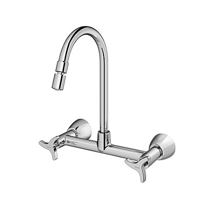 Misturador Para Cozinha De Parede 1/2" E 3/4" Nova Trio - 01259106 - Docol