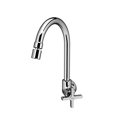 Torneira De Cozinha De Parede Bica Alta Nova Invicta - 01524106 - Docol