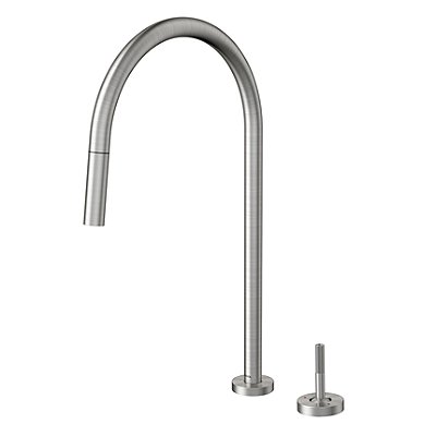 Misturador Joystick Cozinha De Mesa Com Ducha Retrátil Mix&Match Inox Escovado - 015462Bh - Docol