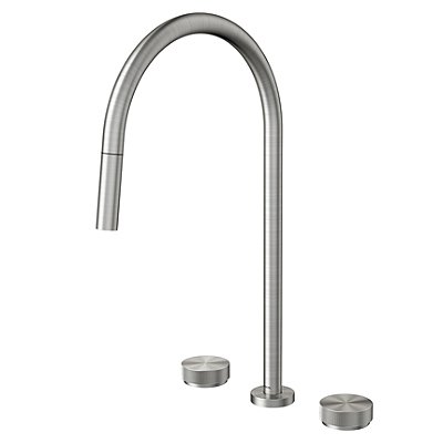 Misturador De Cozinha Para Mesa Com Ducha Retrátil Mix&Match Inox Escovado - 015469Bh - Docol
