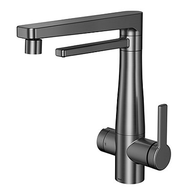 Torneira Para Cozinha Com Purificador De Água Nova Docolvitalis Grafite Escovado - 01579370 - Docol