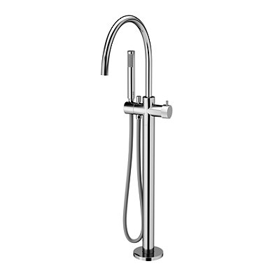 Misturador Monocomando De Piso Para Banheira Com Ducha Cromado Polido - 01594206 - Docol