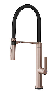 Monocomando Doc Vox Cobre Escovado Com Mangueira Na Cor Preta - 016221Bf - Docol