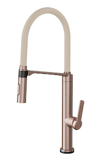 Monocomando Doc Vox Cobre Escovado Com Mangueira Na Cor Areia - 016221Bq - Docol