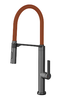 Monocomando Doc Vox Grafite Escovado Com Mangueira Na Cor Corten - 016221Bv - Docol