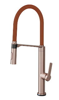 Monocomando Doc Vox Cobre Escovado Com Mangueira Na Cor Corten - 016221Bx - Docol